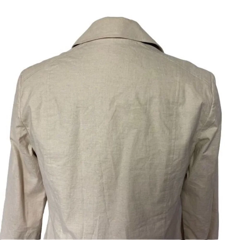 RQT Cream Jacket Blazer Brown Button Down Jacket Size 8 - Picture 6 of 10